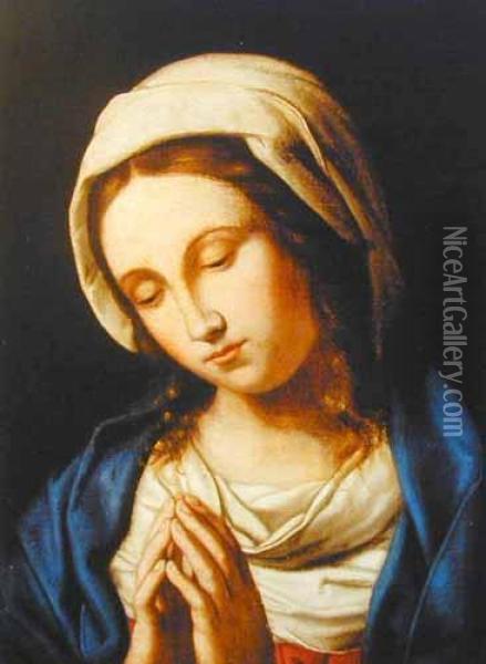 Madonna Oil Painting - Giovanni Battista Salvi