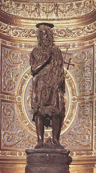 St John the Baptist Oil Painting - Donatello