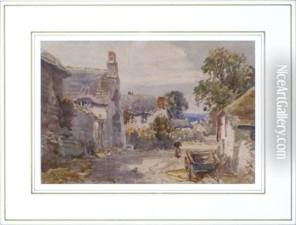 Cockington, Near Torquay, Devon Oil Painting - Alfred Leymann