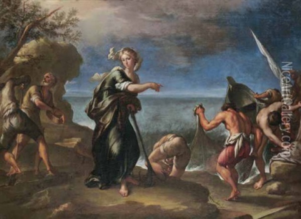 Allegoria Della Speranza Oil Painting - Francesco Stringa