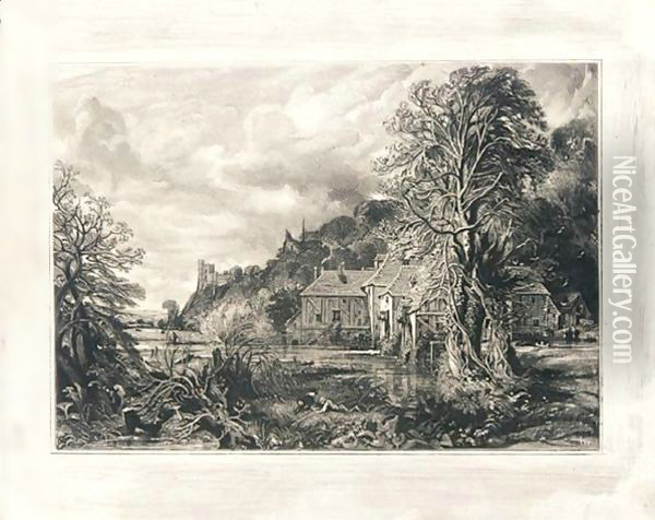 Arundel Mill and Castle, 1835 Oil Painting - John Constable