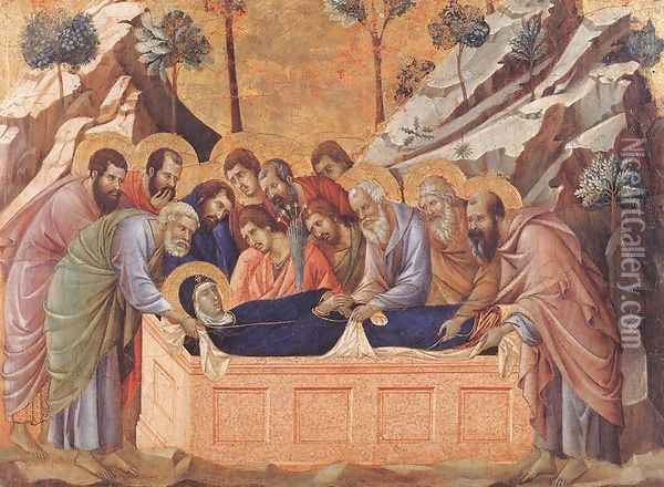 Burial 1308-11 Oil Painting - Duccio Di Buoninsegna