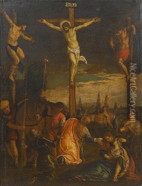 The Crucifixion Oil Painting - Paolo Veronese (Caliari)