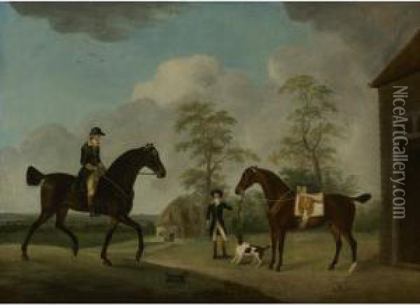A Master Of The Hounds, Said To Be From The Bowes Family Oil Painting - J. Francis Sartorius