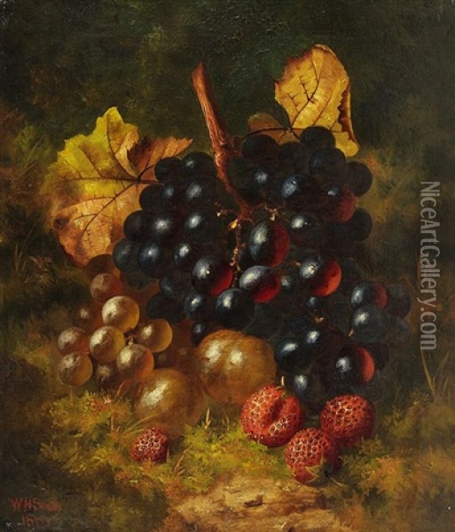 Fruchtestillleben (2 Works) Oil Painting - William H. Smith