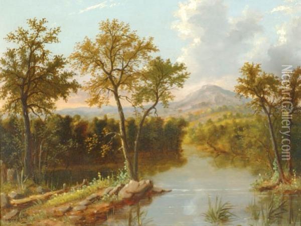 Rural Landscape Oil Painting - Albertus Orient Del Browere