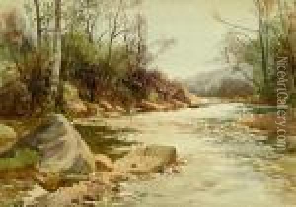 River Don, Yorkshire Oil Painting - John Gutteridge Sykes