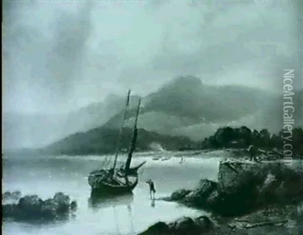 Loch Fyne Oil Painting - Edmund Thornton Crawford