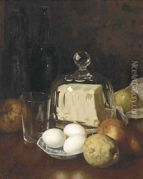 A breakfast still life Oil Painting - Martinus Schildt