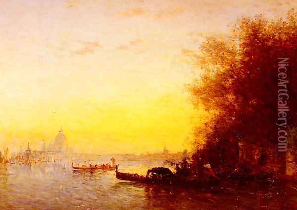 Scene Venetienne (Venetian Scene) Oil Painting - Felix Ziem