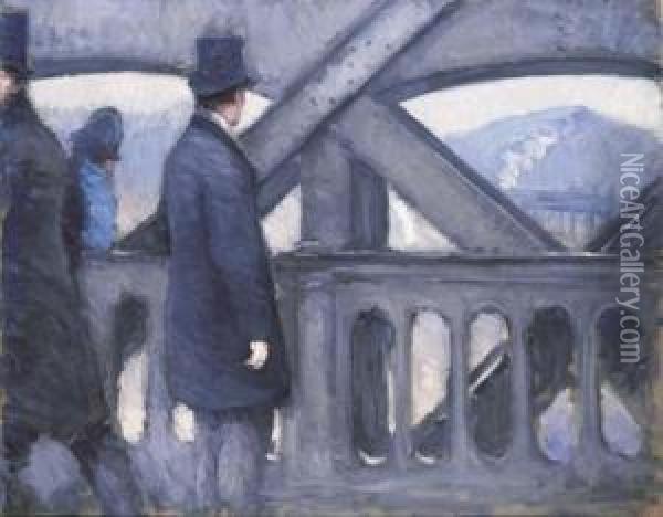 Le Pont De L'europe Oil Painting - Gustave Caillebotte