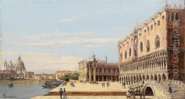 Dogenpalast, Venedig Oil Painting - Antonietta Brandeis