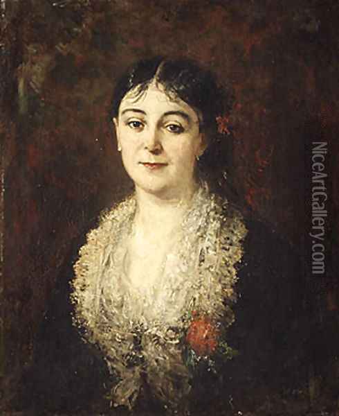 Portrait of a Woman Oil Painting - Carolus Duran Charles Emile
