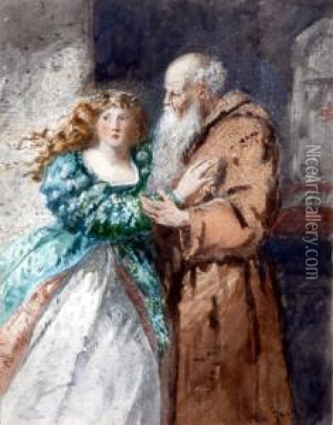 A Damsel In Distress Oil Painting - George Clark Stanton