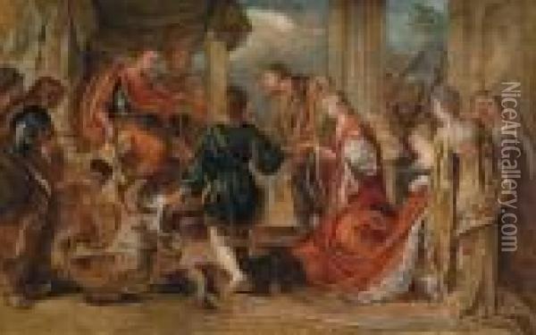 The Continence Of Scipio Oil Painting - Peter Paul Rubens