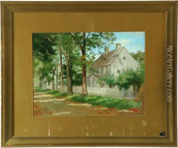 Old House Oil Painting - John Ward Dunsmore
