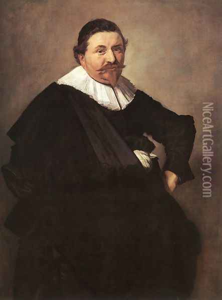 Lucas de Clercq c. 1635 Oil Painting - Frans Hals
