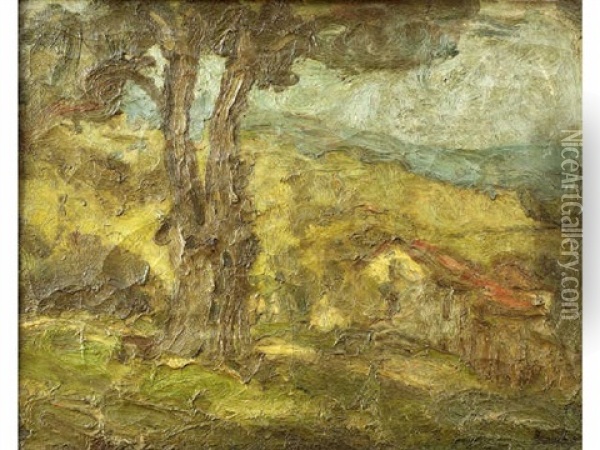Paysage D'auvergne Oil Painting - Georges Bouche