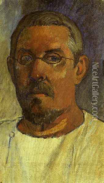 Self Portrait With Spectacles Oil Painting - Paul Gauguin