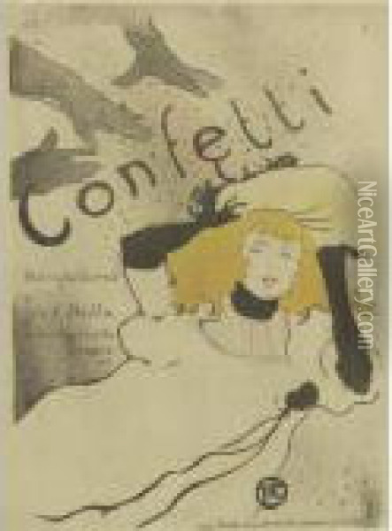 Confetti (d. 352; Ad. 9; W. P13; Adr. 101) Oil Painting - Henri De Toulouse-Lautrec