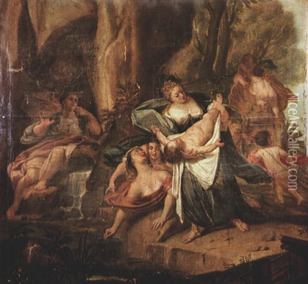 The Finding Of Moses Oil Painting - Noel Nicolas Coypel