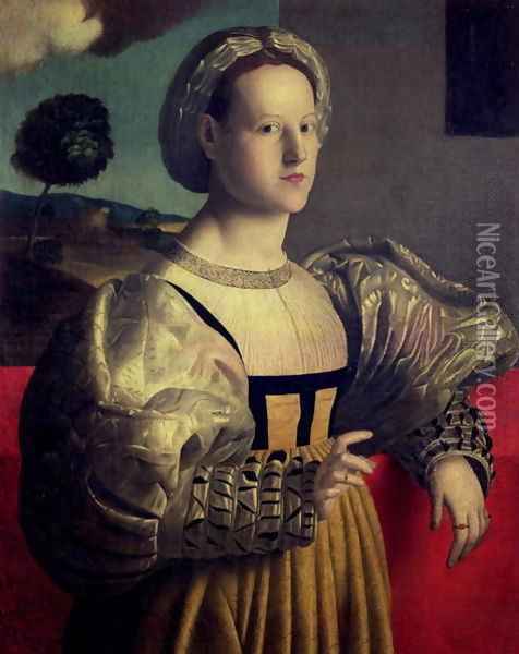 Portrait of a lady Oil Painting - Francesco Ubertini Bacchiacca II