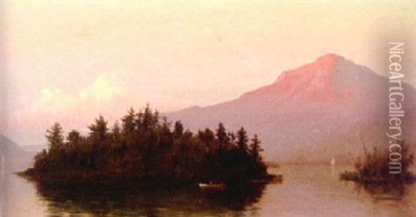 Lake George Oil Painting - Sanford Robinson Gifford
