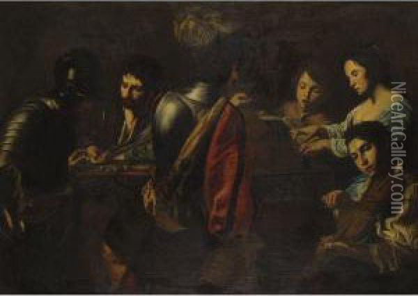 Concert In An Interior Oil Painting - Valentin De Boulogne