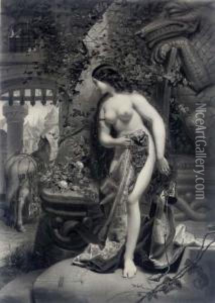 Lady Godiva, By James John Chant Oil Painting - Edward Henry Corbould