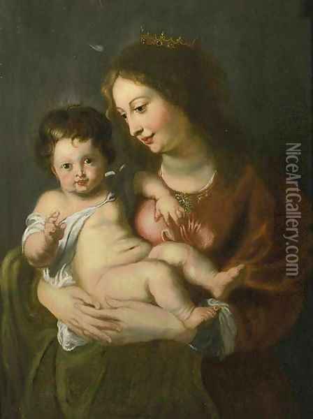 The Madonna and Child Oil Painting - Flemish School