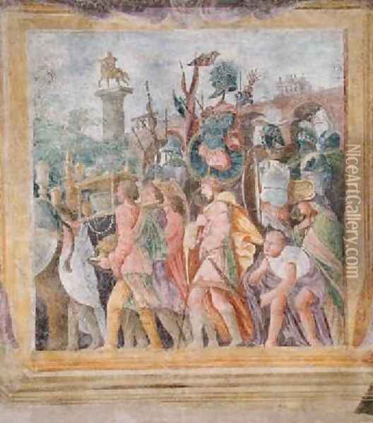 The Triumph of Caesar Oil Painting - Andrea Mantegna
