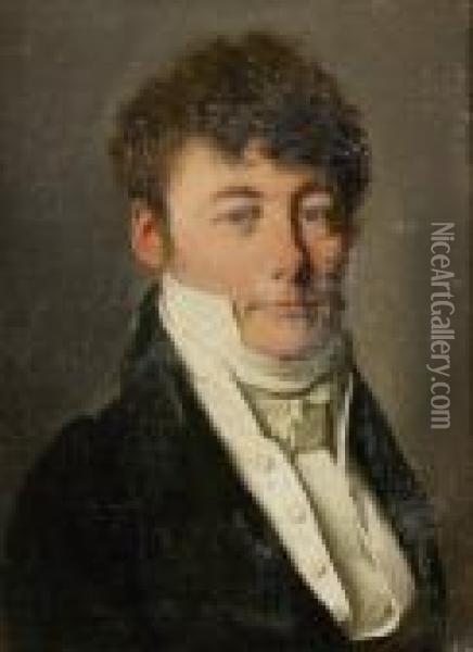 Portrait Presume Du Marquis De Rilly Oil Painting - Louis Leopold Boilly
