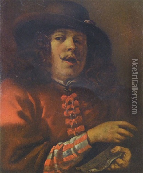 Portrait D'un Rhetoricien Oil Painting - Jan Cossiers