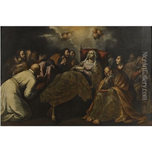 The Death Of The Virgin Oil Painting - Francisco Pacheco