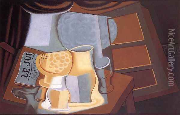 The Table in Front of the Window Oil Painting - Juan Gris