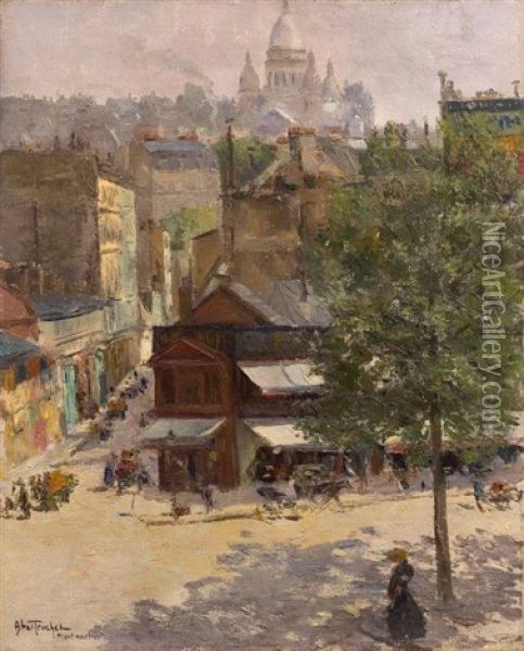 Montmartre Oil Painting - Louis Abel-Truchet
