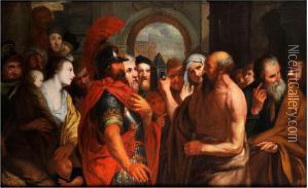 Diogenes Auf Der Suche Nach Dem Wesendes Menschen Oil Painting - Jan Gerritsz van Bronchorst