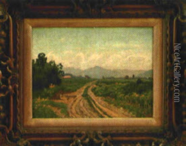 Feldweg In Voralpenland Oil Painting - Fanny Assenbaum