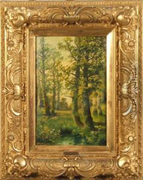 'spring' Or 'fruhling' Oil Painting - A. Martin