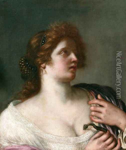 Cleopatra c. 1663 Oil Painting - Cesare Gennari