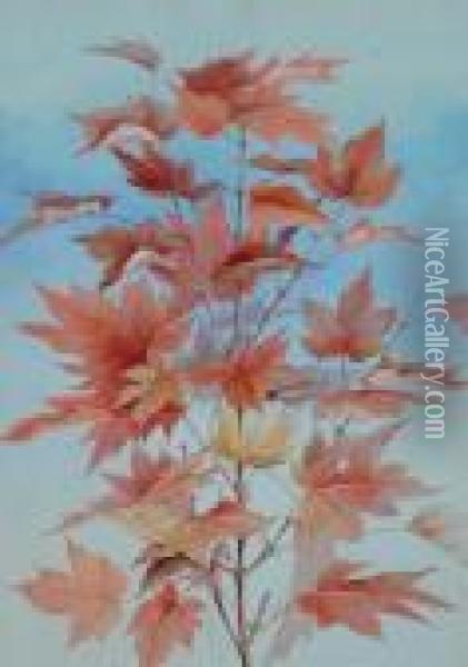 Autumn Branch Oil Painting - Marian Ellis Rowan