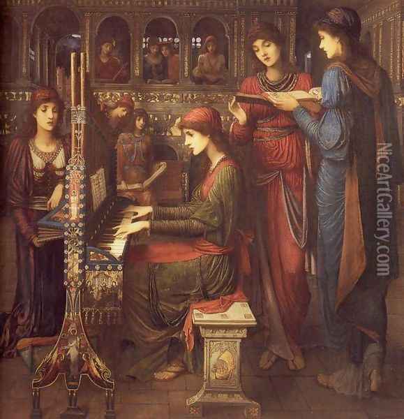 Evensong Oil Painting - John Melhuish Strudwick