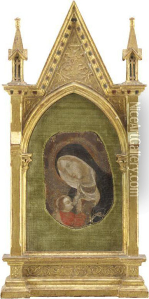 Madonna Col Bambino Oil Painting - Agnolo Gaddi