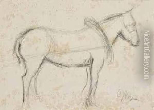 Studio Di Cavallo Oil Painting - Umberto Boccioni