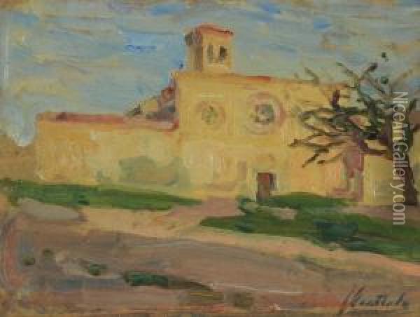 Veduta Di Assisi Oil Painting - Ferruccio Scattola