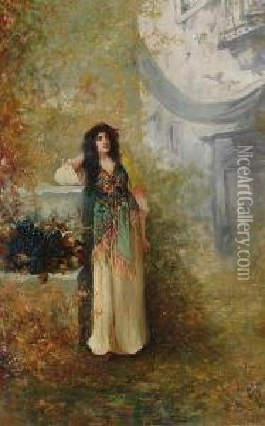 An Italian Vineyardbears Another Signature Oil Painting - William Oliver