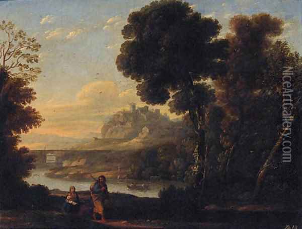 The Rest on the Flight into Egypt 2 Oil Painting - Claude Lorrain (Gellee)