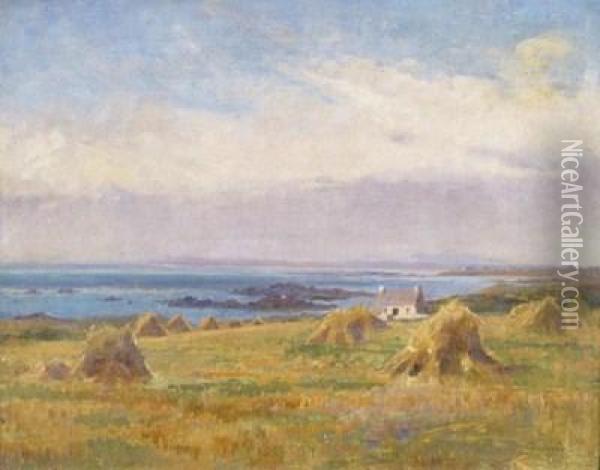 Coastal Landscape, Possibly Scotland Oil Painting - Chisholm Cole
