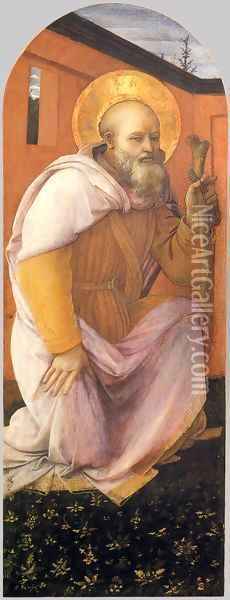 St Anthony Abbot Oil Painting - Filippino Lippi