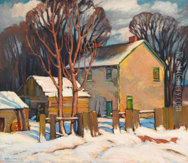 Winter Oil Painting - George Arthur Kulmala